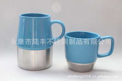 【专业生产不锈钢陶瓷杯 陶瓷汽车杯【批量销售】】价格,厂家,图片,杯子,永康市陆丰不锈钢制品-