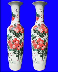 景德镇丹帆大花瓶厂家直销 青花瓷手绘大花瓶